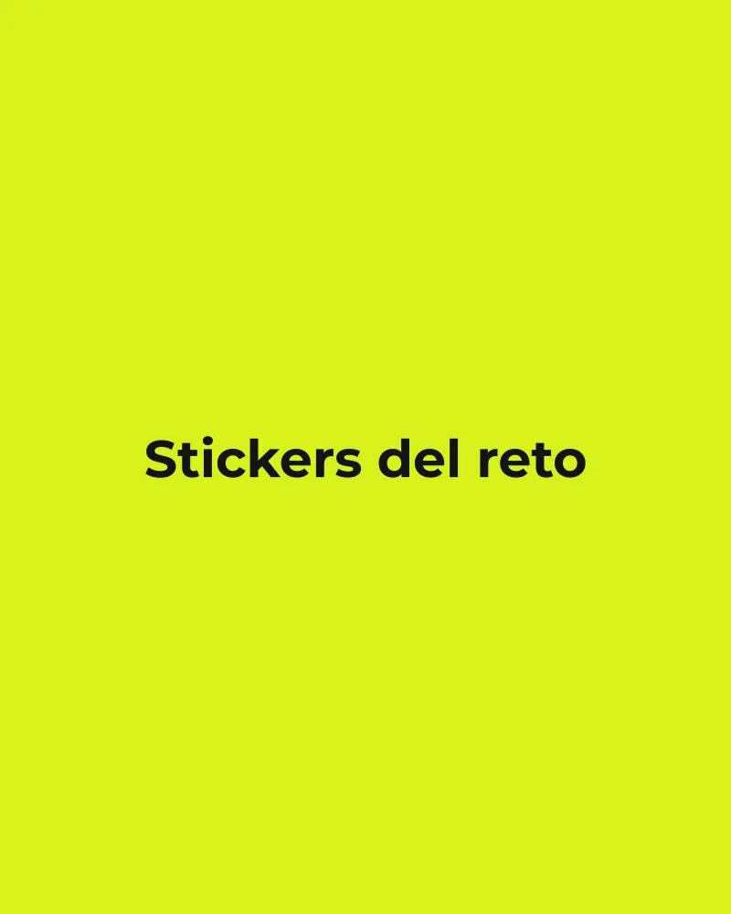 Stickers del reto